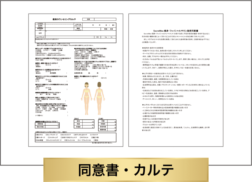 同意書・カルテ